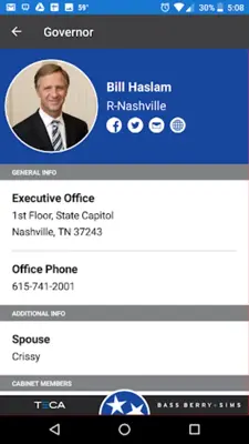 Tennessee General Assembly android App screenshot 1